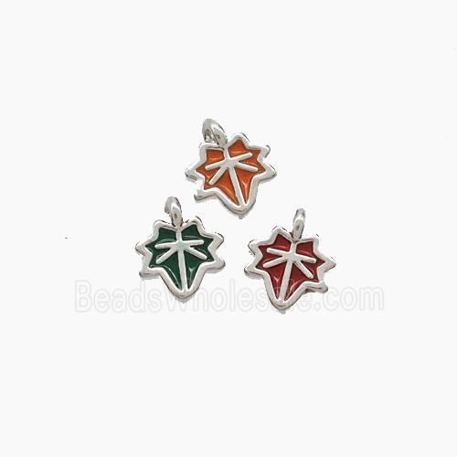 Enamel Copper Pendant, Gold Plated