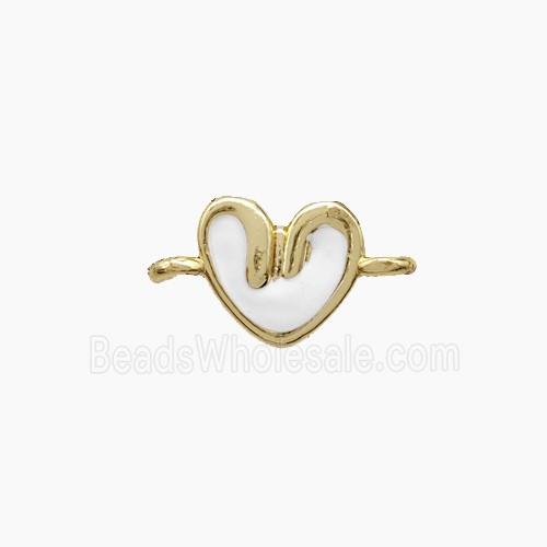 Enamel Copper Pendant, Gold Plated