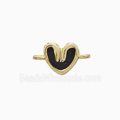 Enamel Copper Pendant, Gold Plated