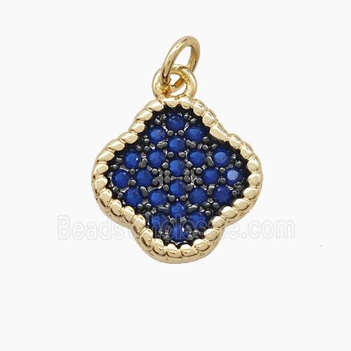 Enamel Copper Pendant, Gold Plated