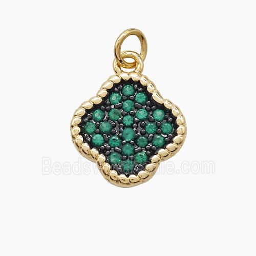 Enamel Copper Pendant, Gold Plated