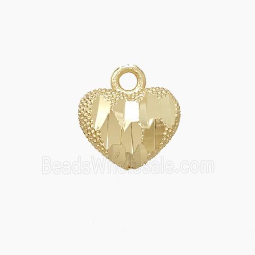 Copper Heart Pendant Gold Plated