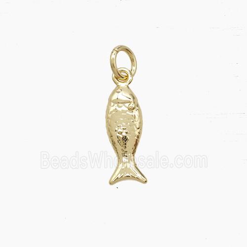 Copper Fish Pendant Gold Plated