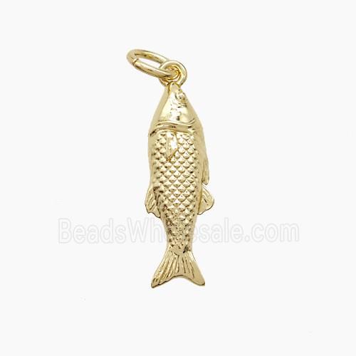 Copper Fish Pendant Gold Plated
