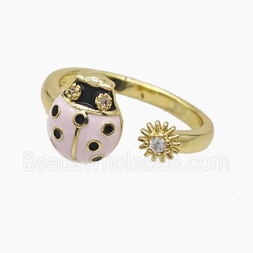 Copper Pendant Pave Zircon, Gold Plated