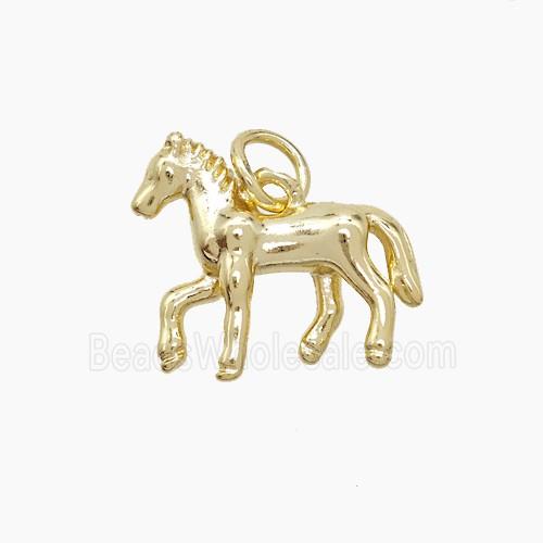 Copper Horse Pendant Gold Plated
