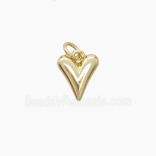 Copper Heart Pendant Gold Plated