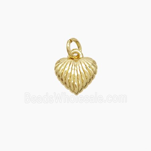 Copper Heart Pendant Gold Plated