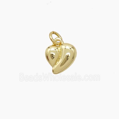 Copper Heart Pendant Gold Plated