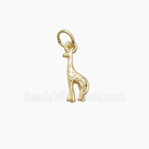 Copper Giraffe Pendant Gold Plated
