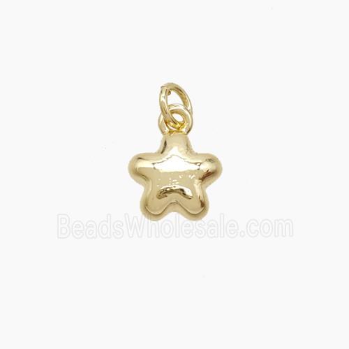 Copper Star Pendant Gold Plated