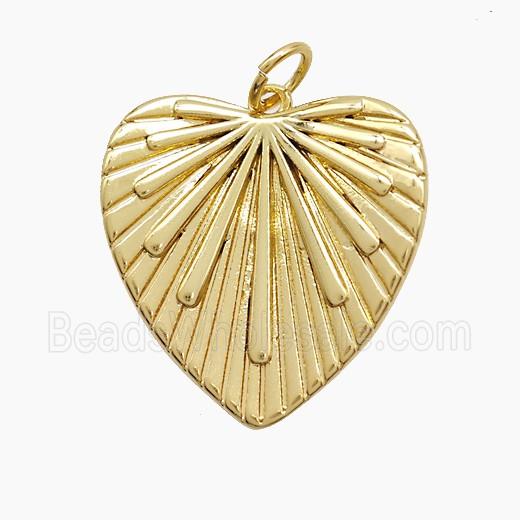 Copper Heart Pendant Gold Plated