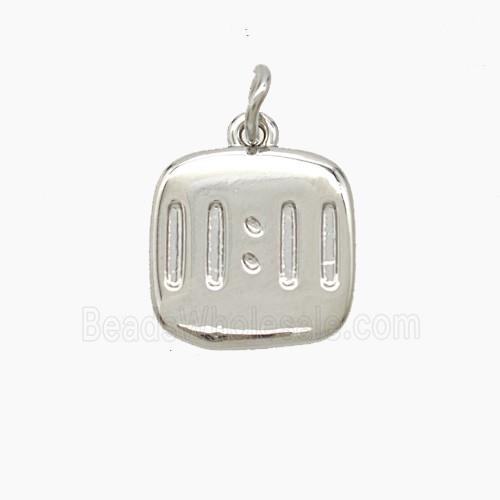 Copper Number Pendant Double Eleven 11 Platinum Plated