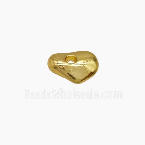 Zinc Alloy Rondelle Spacer Beads Gold Plated