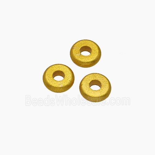 Zinc Alloy Heishi Beads Gold Plated