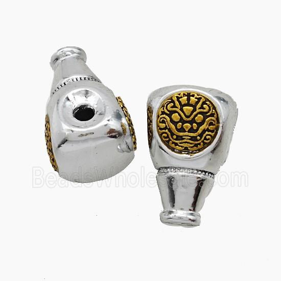 Tibetan Style Copper Guru Beads Antique Silver Gold