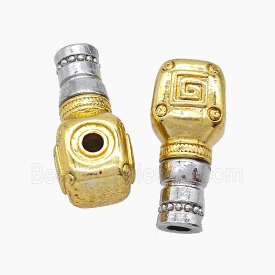 Tibetan Style Copper Guru Beads Antique Silver Gold