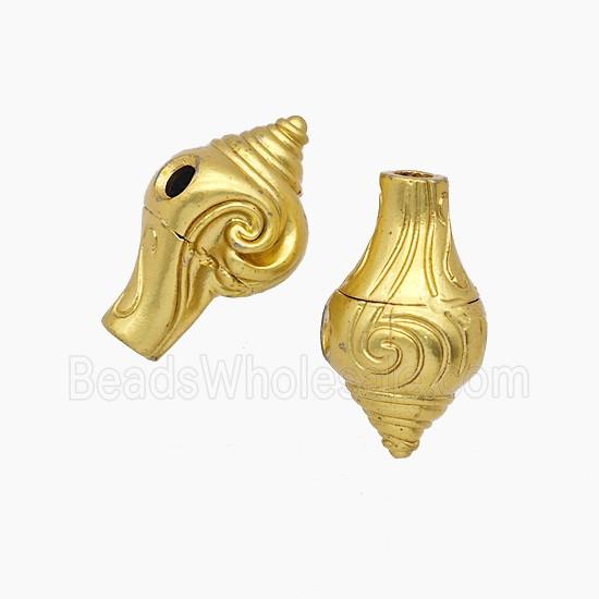 Tibetan Style Copper Guru Beads Gold Plated