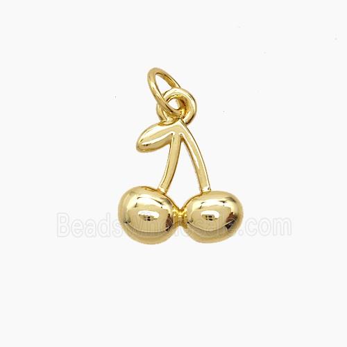 Copper Strawberry Pendant Gold Plated