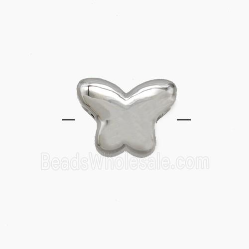 Copper Butterfly Beads Platinum Plated