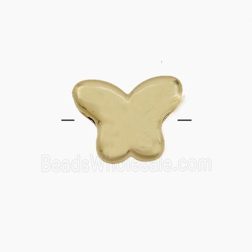 Copper Butterfly Beads Gold Plated