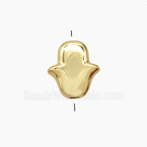 Copper Tulip Beads Gold Plated