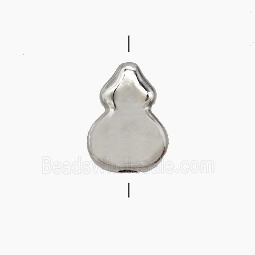 Copper Winepot Beads Platinum Plated