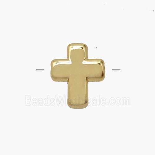 Copper Cross Beads Gold Plated