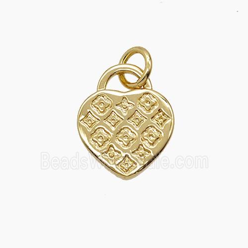 Copper Heart Pendant Gold Plated