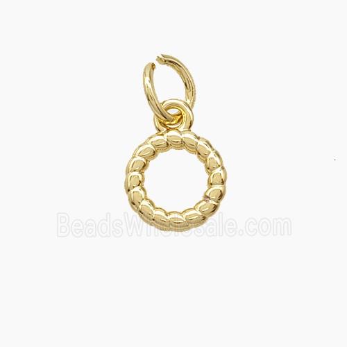 Copper Circle Pendant Gold Plated
