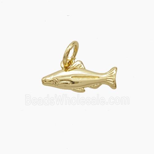 Copper Fish Pendant Gold Plated