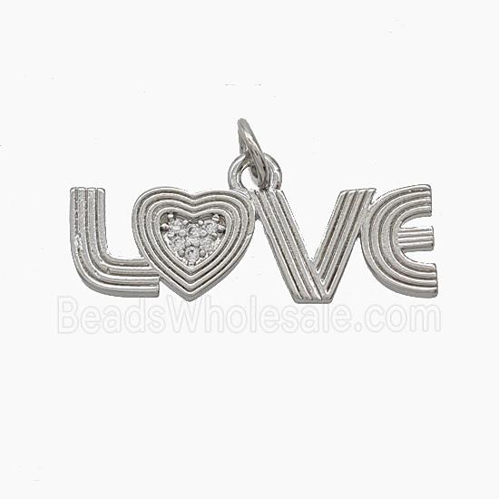 Copper Pendant Pave Zircon, Gold Plated