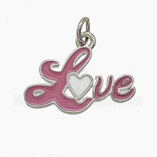 Enamel Copper Pendant, Gold Plated