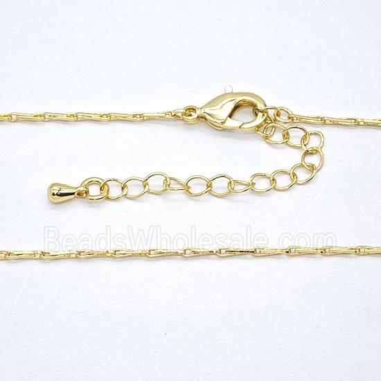Copper Necklace Chain Gold Plated