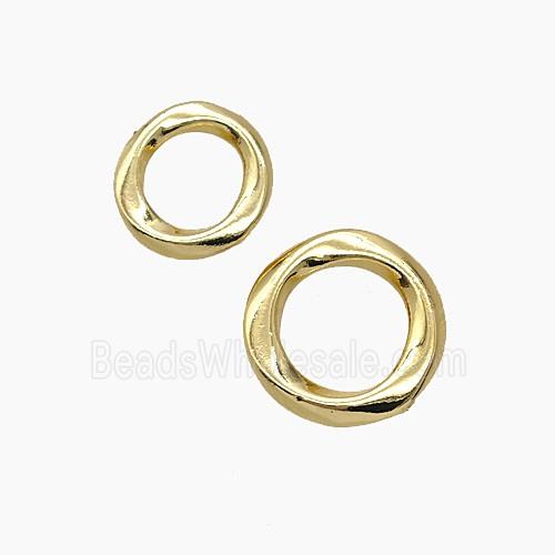 Copper Jumprings Gold Plated