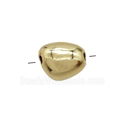 Copper Potato Beads Gold Plated