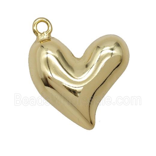 Copper Heart Pendant Gold Plated