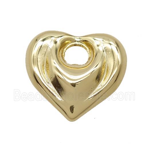 Copper Heart Pendant Gold Plated