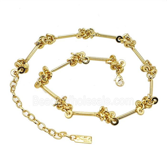 Copper Necklace Chain Gold Plated