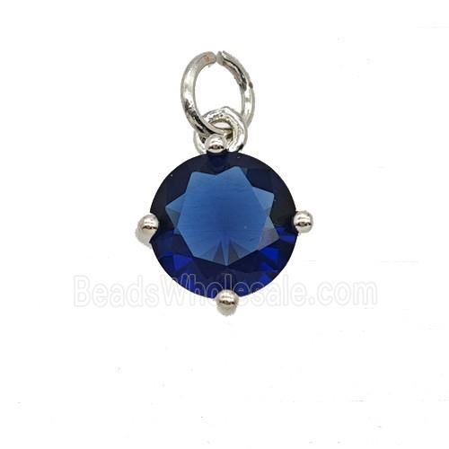 Blue Crystal Glass Pendant