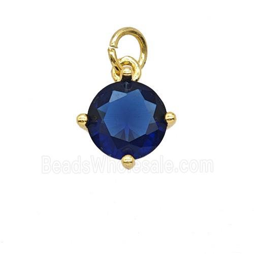 Blue Crystal Glass Pendant