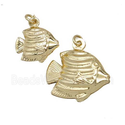 Copper Fish Pendant Gold Plated
