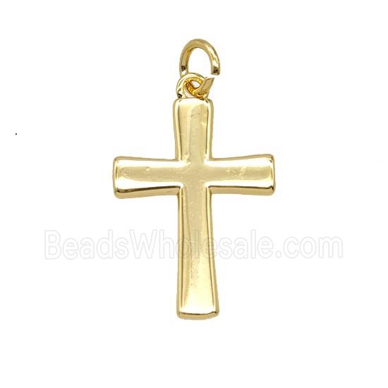 Copper Cross Pendant Gold Plated