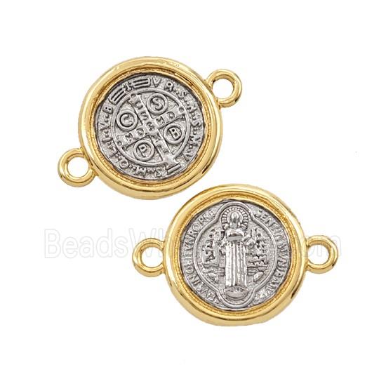 Copper Jesus Connector 18K Gold Plated