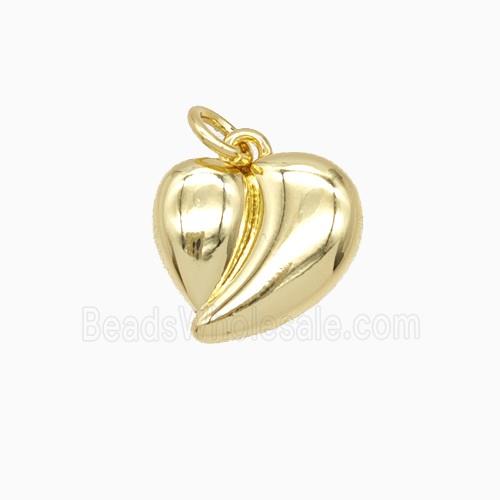 Copper Heart Pendant Gold Plated