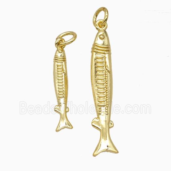 Copper Fish Pendant Gold Plated