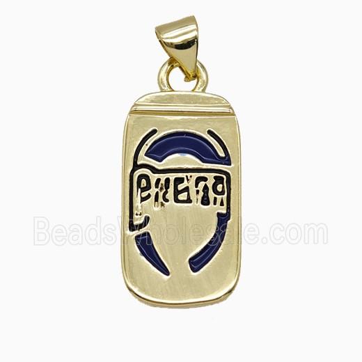Copper Pendant Bottle Gold Plated