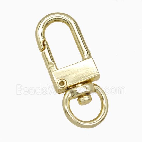 Copper Carabiner Clasp Gold Plated