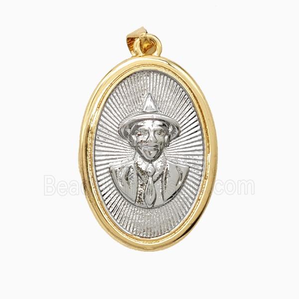 Copper Medal Pendant Jose Gregorio Hernandez Platinum Gold Plated