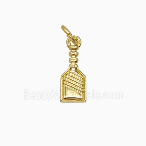 Copper Perfume Bottle Pendant Gold Plated